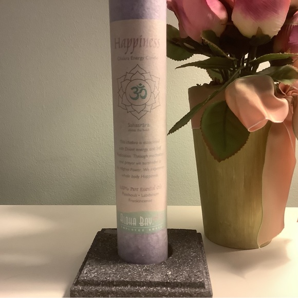 NWT! Chakra Happiness candle and holder - Picture 4 of 7